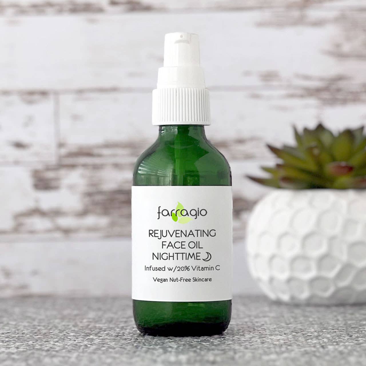 All-Natural Rejuvenating Face Oil, NIGHTTIME FORMULA, 1 floz for wholesale by farragio