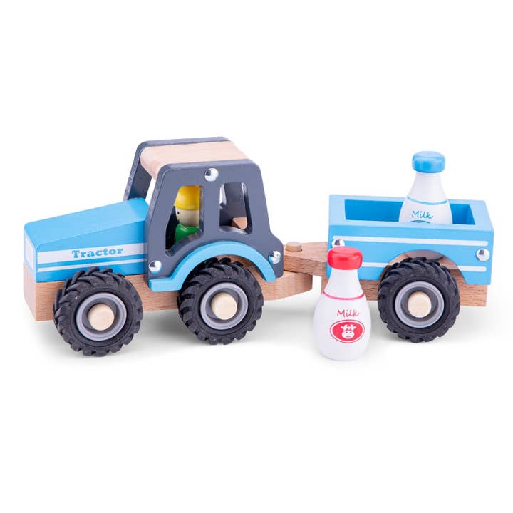 Tractor Met Aanhanger - Melkbus voor wholesale door New Classic Toys EU