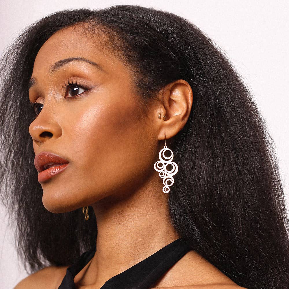 RAS - Vente Boucles d'oreilles pendantes - Boucles d'oreilles grandes dorées Adele3