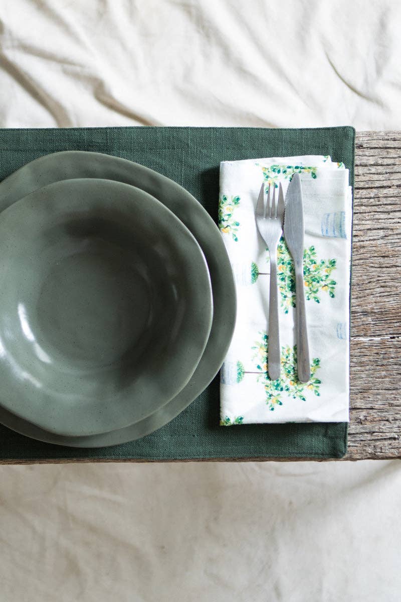 Kapda Casa – Großhandel Papier- & Stoffserviette – Limonero Platzsets | 6 Servietten | Esszimmer-Set | 33x48cm2