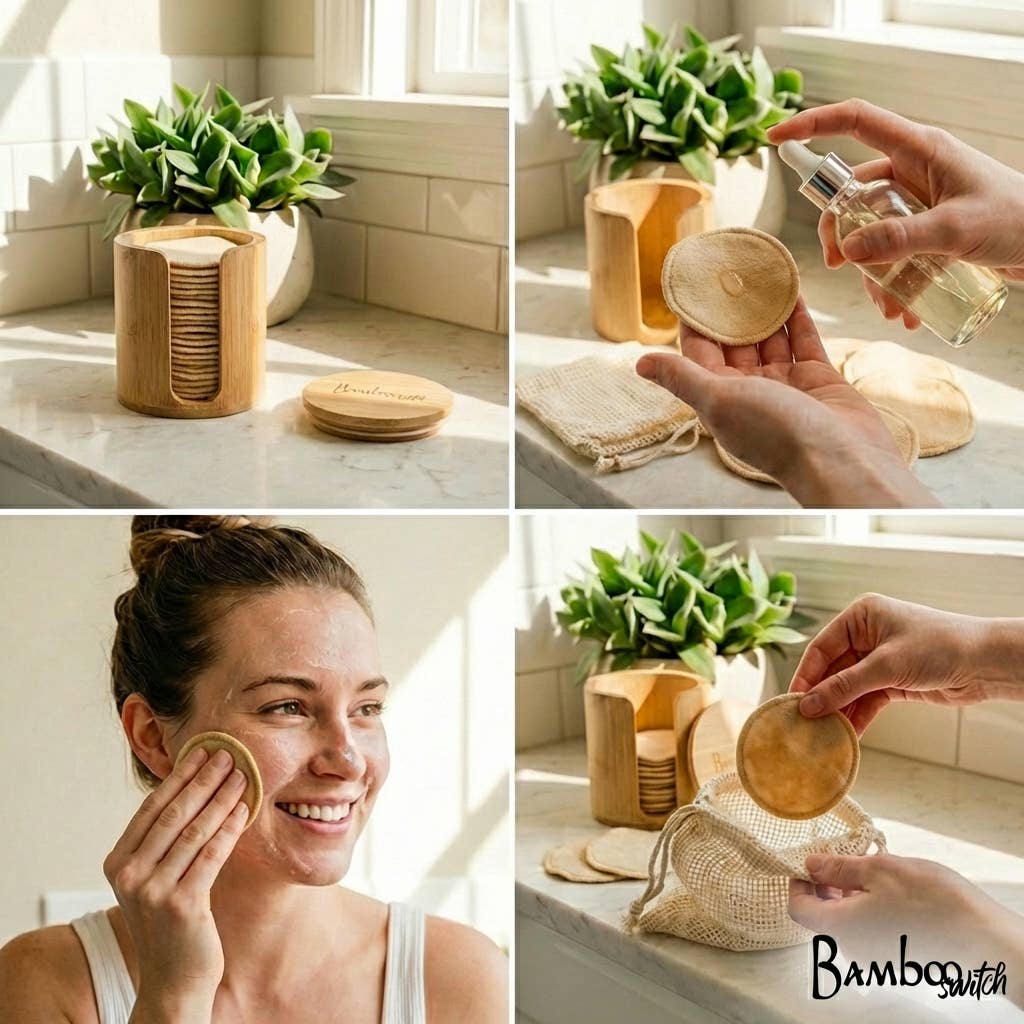 Bamboo Switch - Wholesale Face & Body Wipes - Set of 10 - Reusable Hemp Facial Rounds | Faire Market1