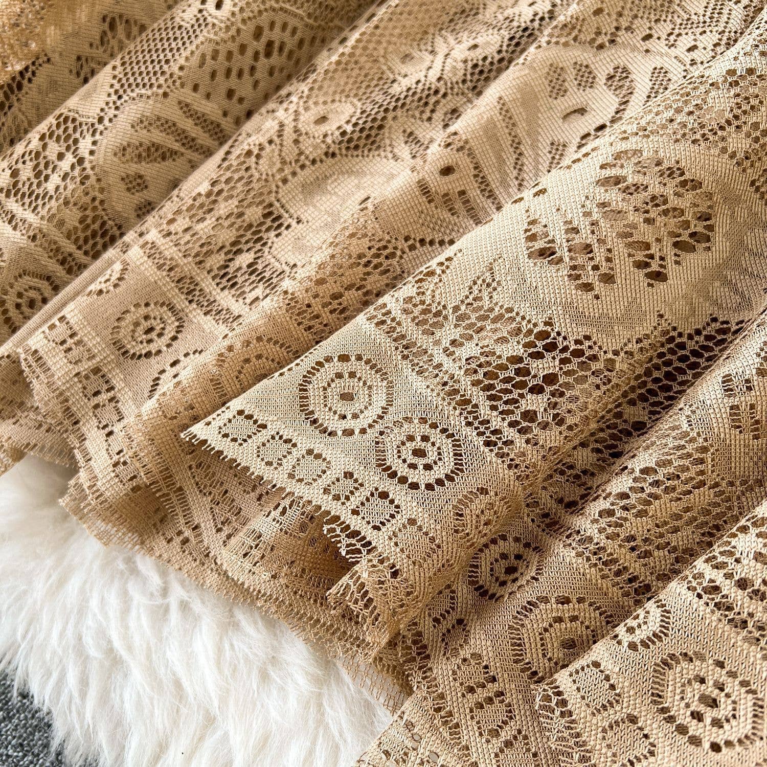 PEACH ACCESSORIES - Wholesale Skirt - Women's - Bohemian Rhapsody Lace Skirt SK2088