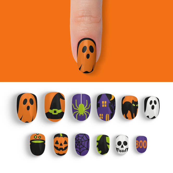 FYNE BODY - Wholesale Press-on/fake nails - Wicked Midnight Magic Black Halloween Press-On Nails64