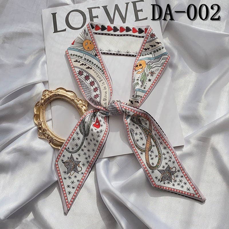 ShieldChic - Vente Écharpe – femme - Écharpe fine à cheveux longs à motif de tarot4