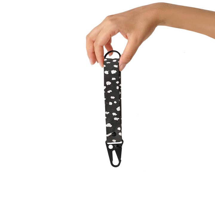 Notabag - Wholesale Keychain - Unisex - Keychain Black Sprinkle - Pattern Upcycled