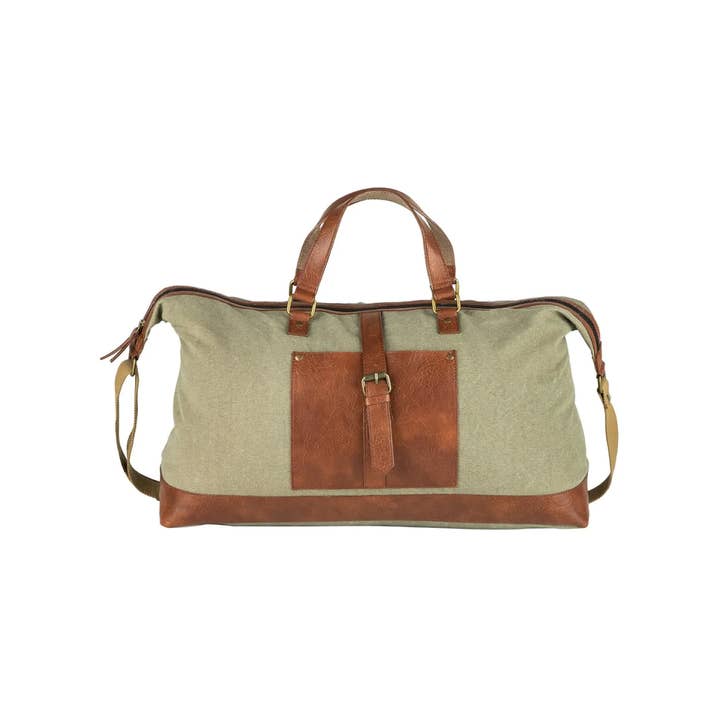 Mona B. - Wholesale Weekender bag – women's - Wanderer Up-Cycled Canvas Weekender Bag2