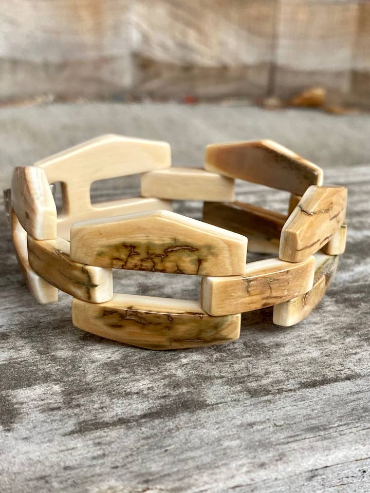 Bracelet à maillons hexagonaux pour la vente par Ivory Jacks