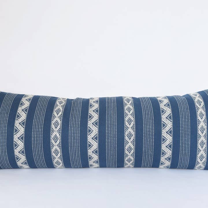 Naturlig lærred lændepude | Indigo for engroshandel hos Good Company Wares