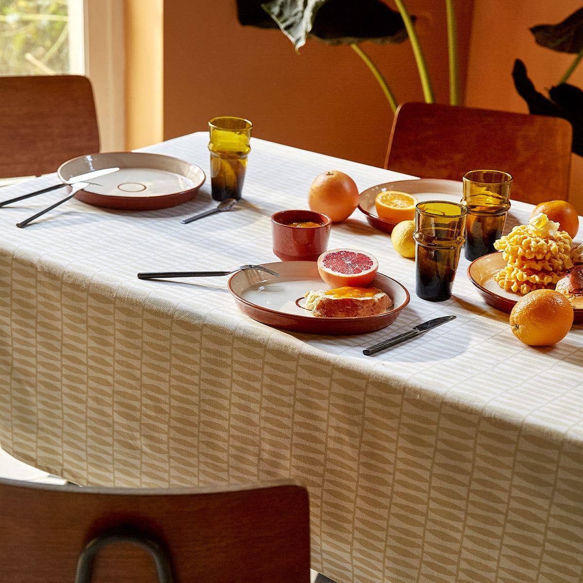 Sylvie Thiriez - Wholesale Tafelkleed - Tafelkleed Vannerie van gecoat katoen0