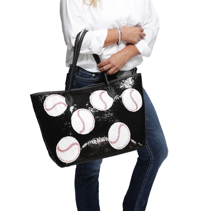 Hey, Batter Batter Baseball Sparkle Bag for wholesale by LUX FRAGRANCES
