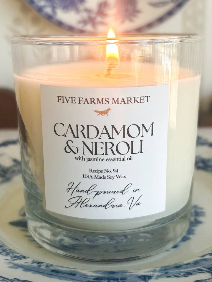 Vela Perfumada de 8 oz | Cardamomo y Neroli para venta al por mayor de Lovely Lady Linens