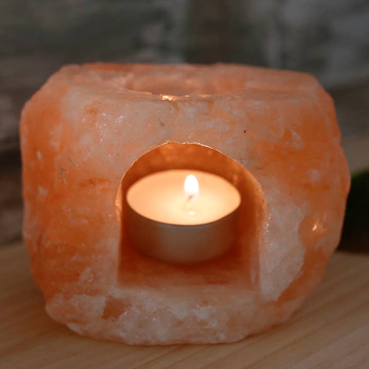 2 portacandele in sale naturale 700-1000 g per la vendita all'ingrosso da parte di Ethike.eu