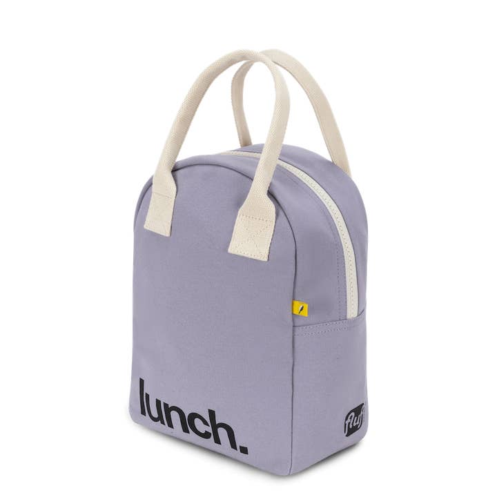 Fluf - Wholesale Lunch bag/box - Zipper Lunch Bag - ‘Lunch’ Lavender2