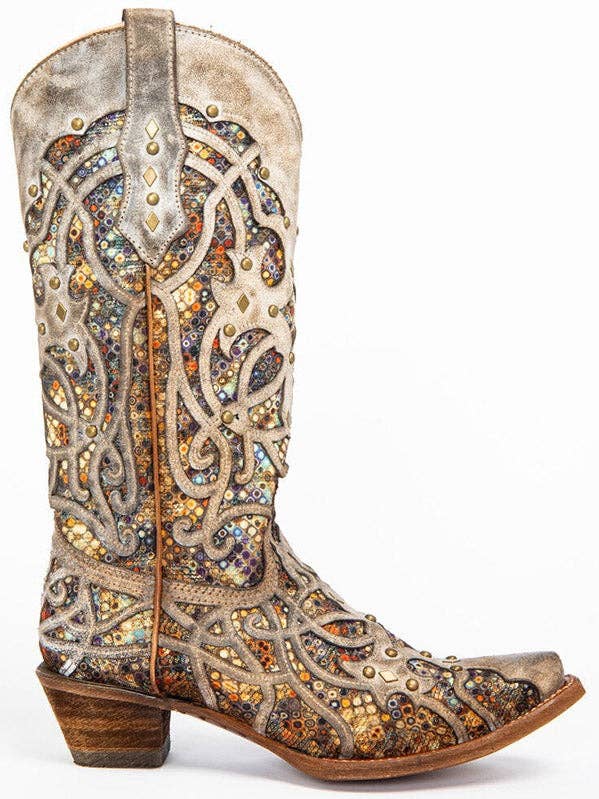 SAME AS PICTURE Bohemia Patchwork Mid-Calf Boots for wholesale on Faire0