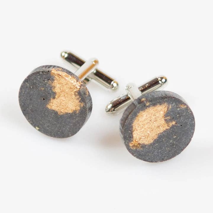 Beton-Manschettenknöpfe - Circle für den Großhandel von dconstruct