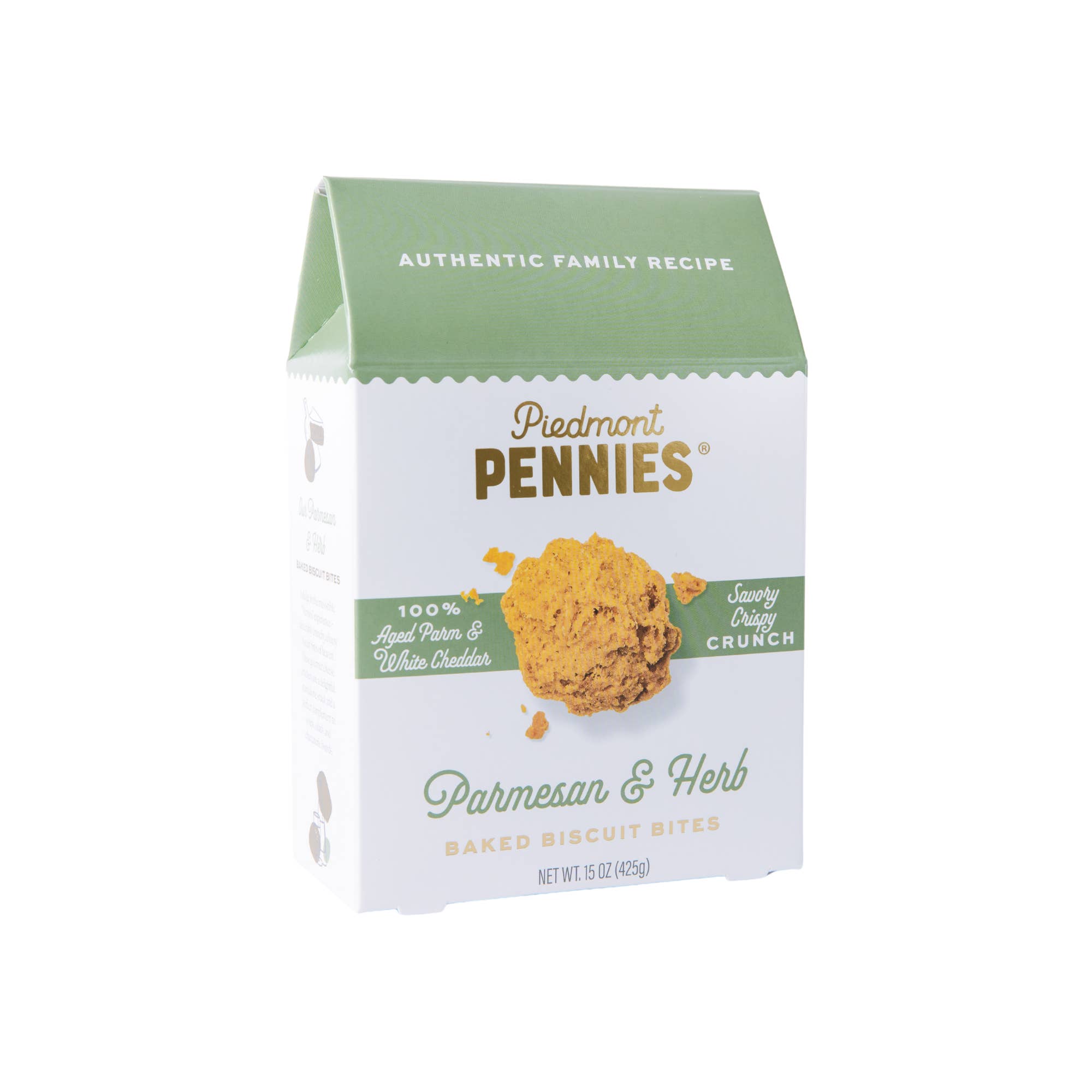 Piedmont Pennies - Wholesale Crackers - Parmesan & Herb Cheese Crackers, Boxes (6)