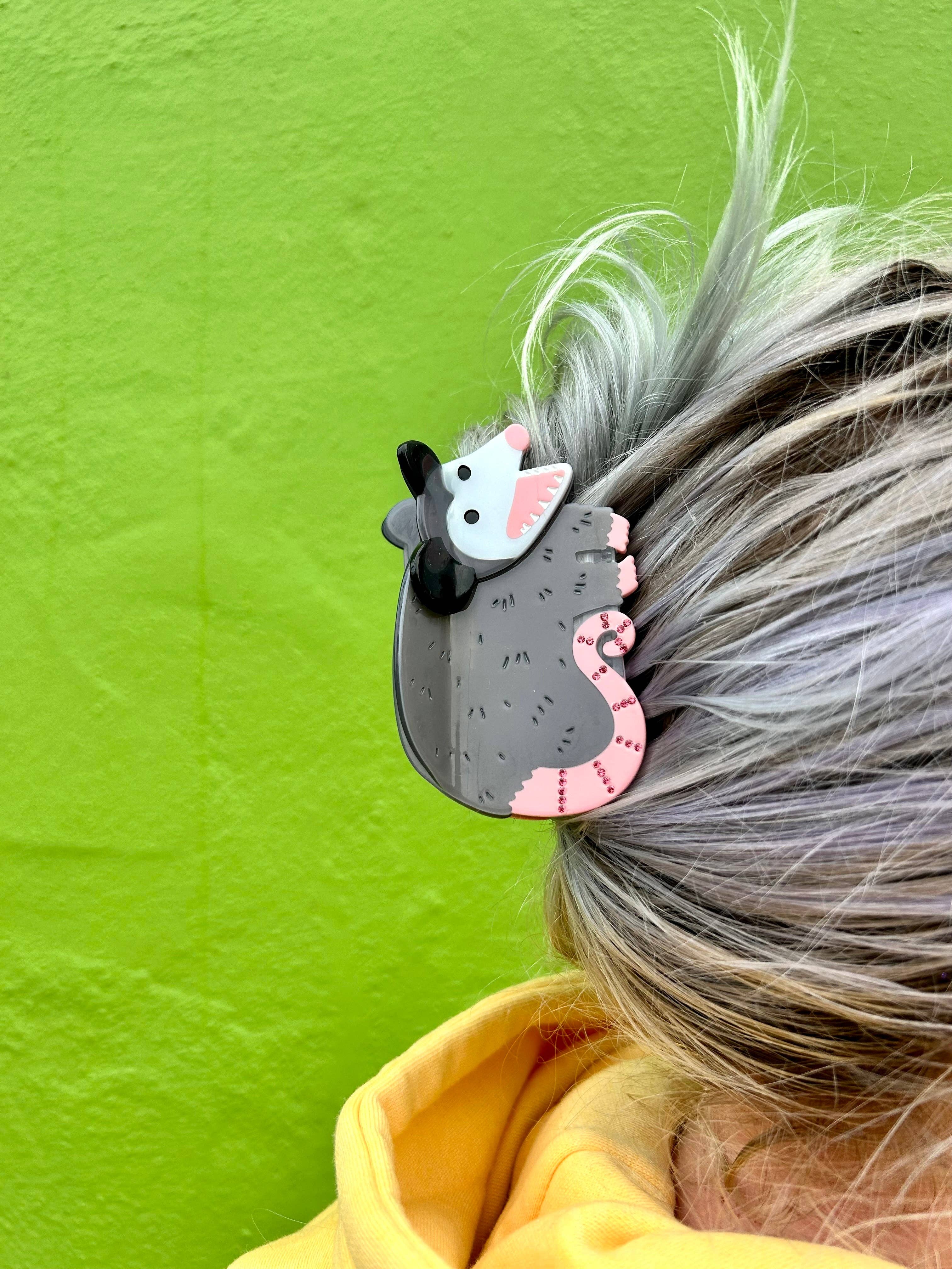 The Peach Fuzz – Conjunto de acessórios para cabelo - Mulher por atacado – Garra de Cabelo de Gambá6