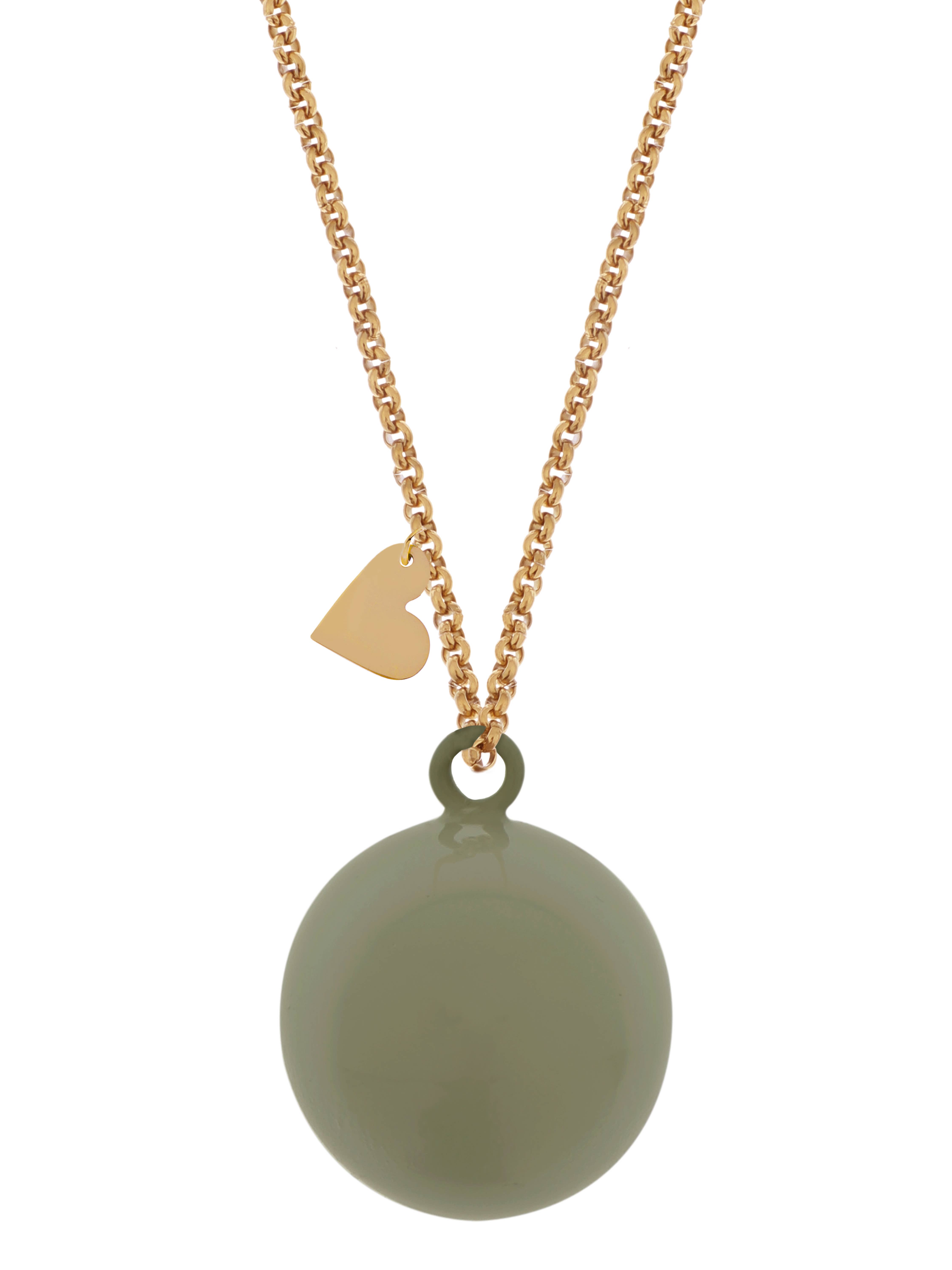 Proud MaMa - Wholesale Pendant/Charm Necklace - ID-595
Bola pregnancy necklace
Feline grey/mint ∅ 20 mm1