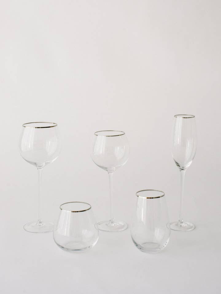 SIREN STEMWARE // CLEAR + PLATINUM for wholesale by borrowed BLU