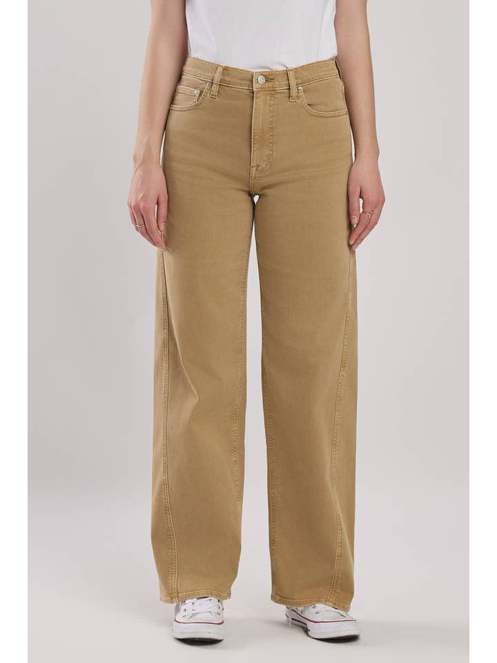 Ryder Super High Rise Baggy Jean-Light Wheat for wholesale on Faire