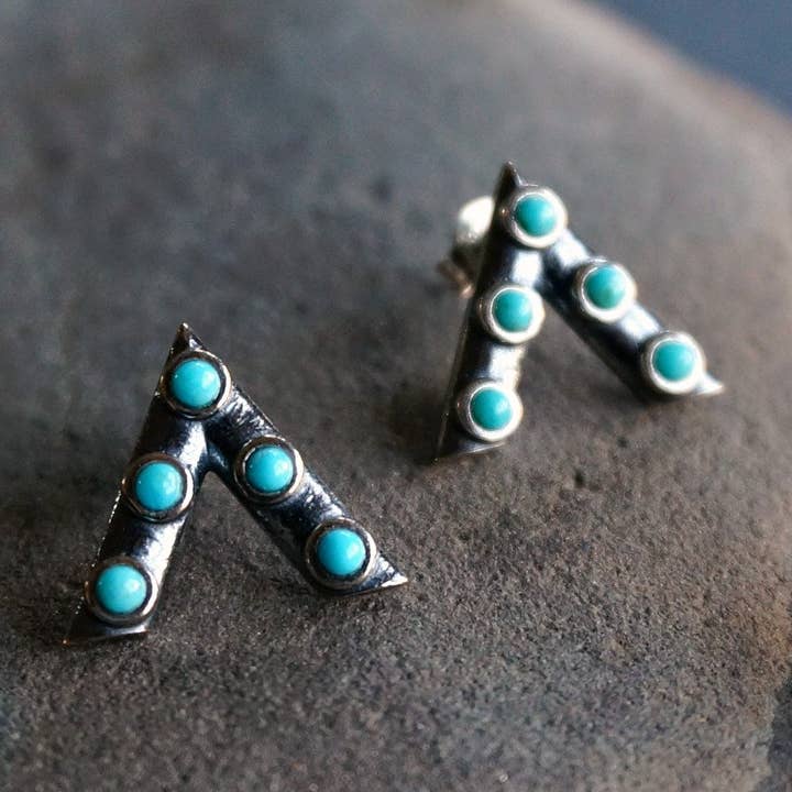 Orecchini Jacy turchese per la vendita all'ingrosso da parte di Sowell Jewelry