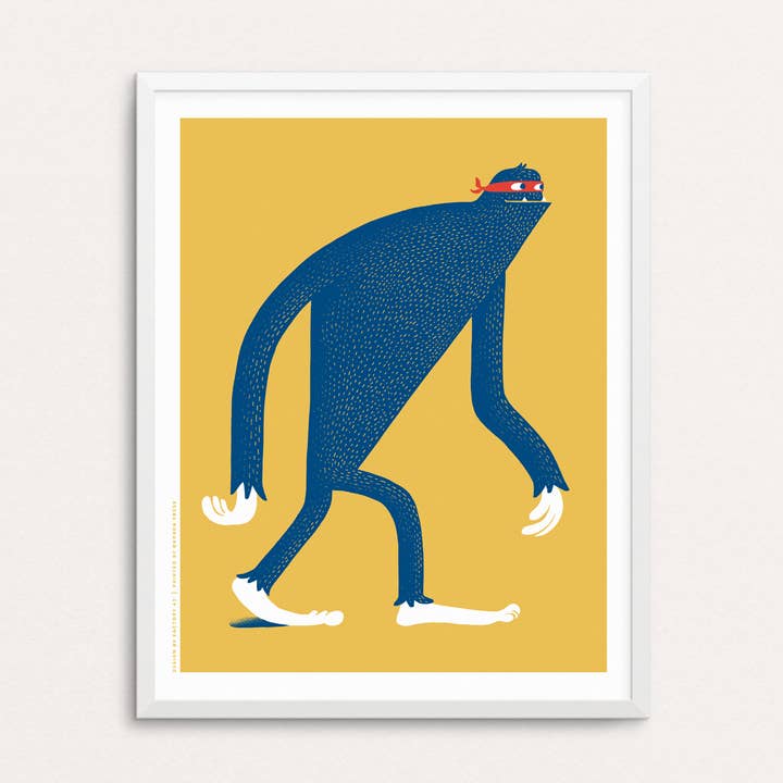 Sasquatch in Disguise Art Print for wholesale by Factory 43