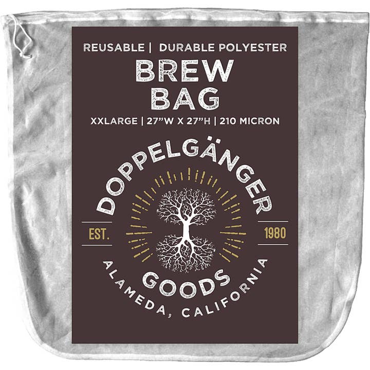 Brew-In-A-Bag in poliestere riutilizzabile 27 pollici x 27 pollici (XXL) per la vendita all'ingrosso da parte di Doppeltree