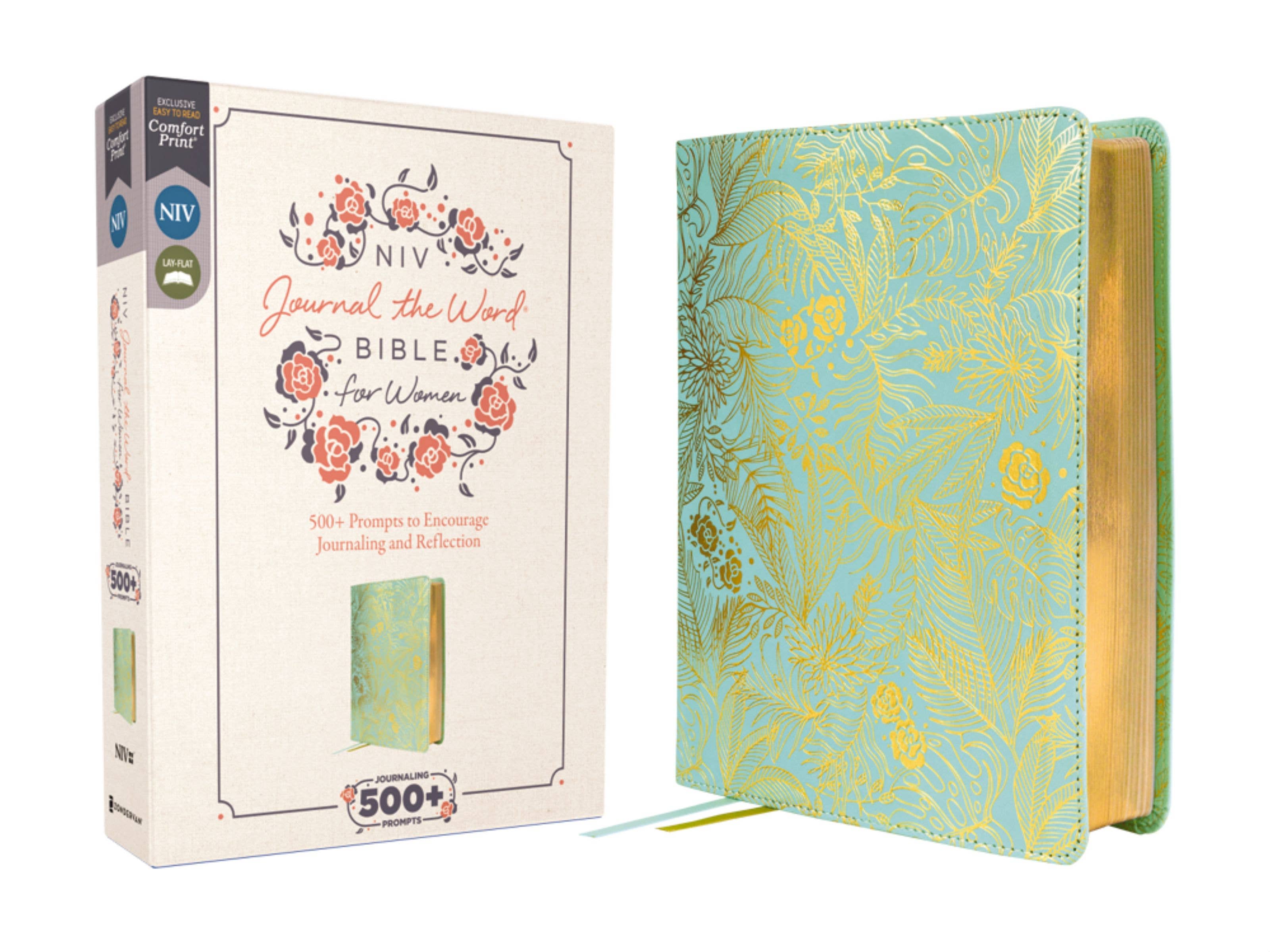 HarperCollins Christian Publishing - Wholesale Journal/Diary - NIV Journal The Word Bible For Women Leathersoft Teal/Gold0