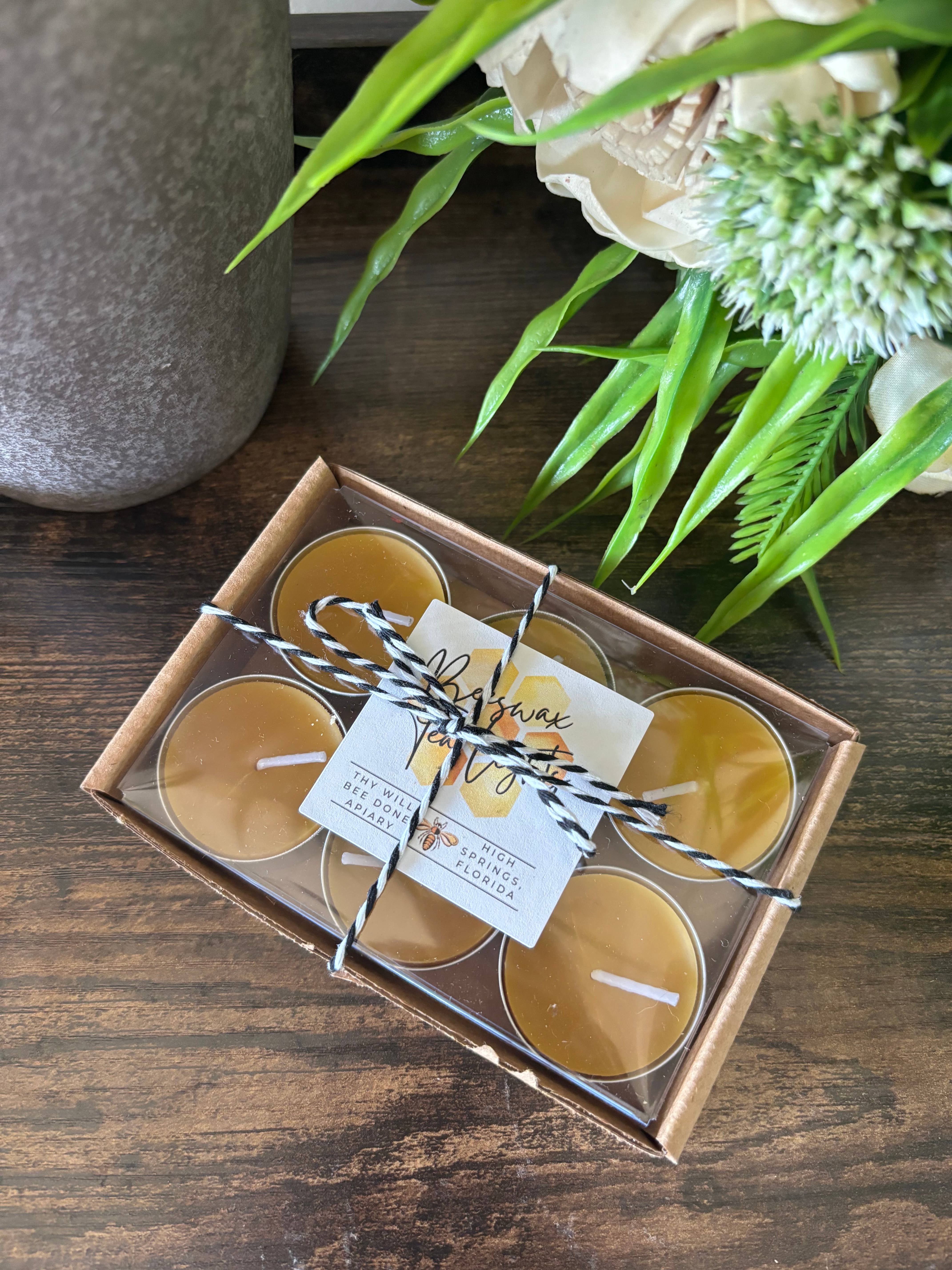 Thy Will Bee Done Apiary – wholesale Tea light candles – Beeswax Tealight Candles, Organic Tea Lights, Pack Candles6