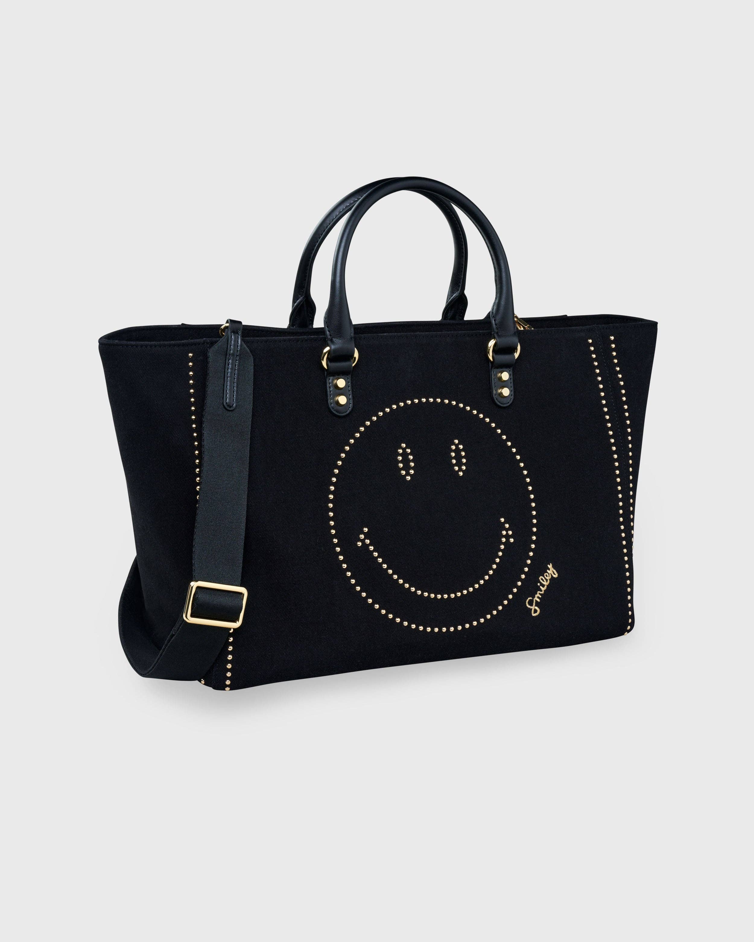 WEAT - Wholesale Tote Bag - Women's - Big Tote Bag Smiley® Denim Black4
