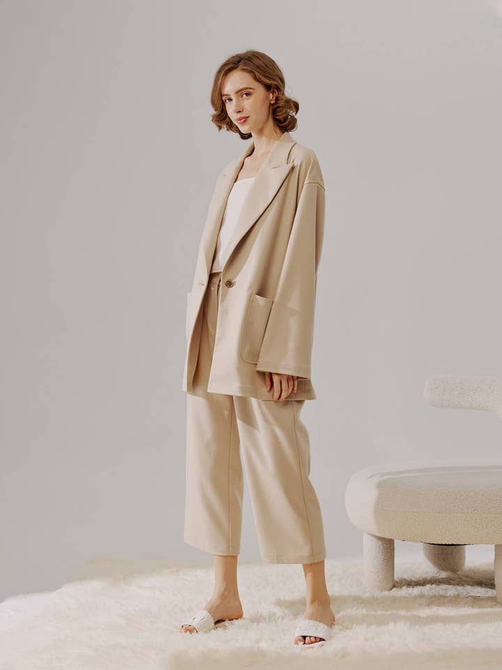 Peak Lapel Blazer Set for wholesale by NAP