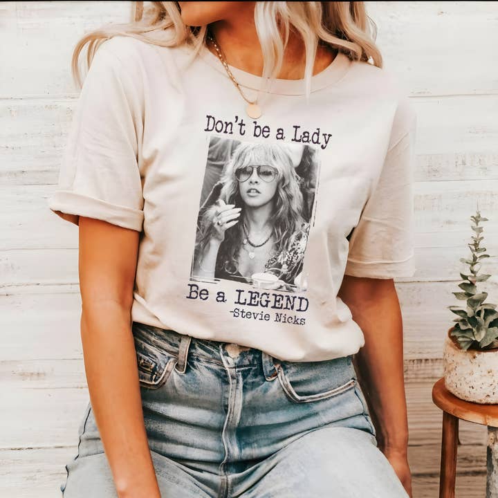 Funk Town Tees - Wholesale T-Shirt (Graphic) - Women's - Don't Be A Lady, Be a Legend Empowering Graphic Tee