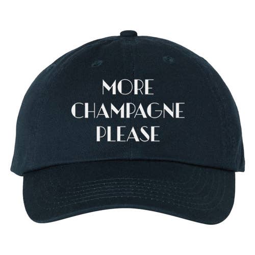 Lucky Luna Apparel – Engroshandel Baseballkasket - Dame – Mere Champagne Please Broderet Dad Hat2