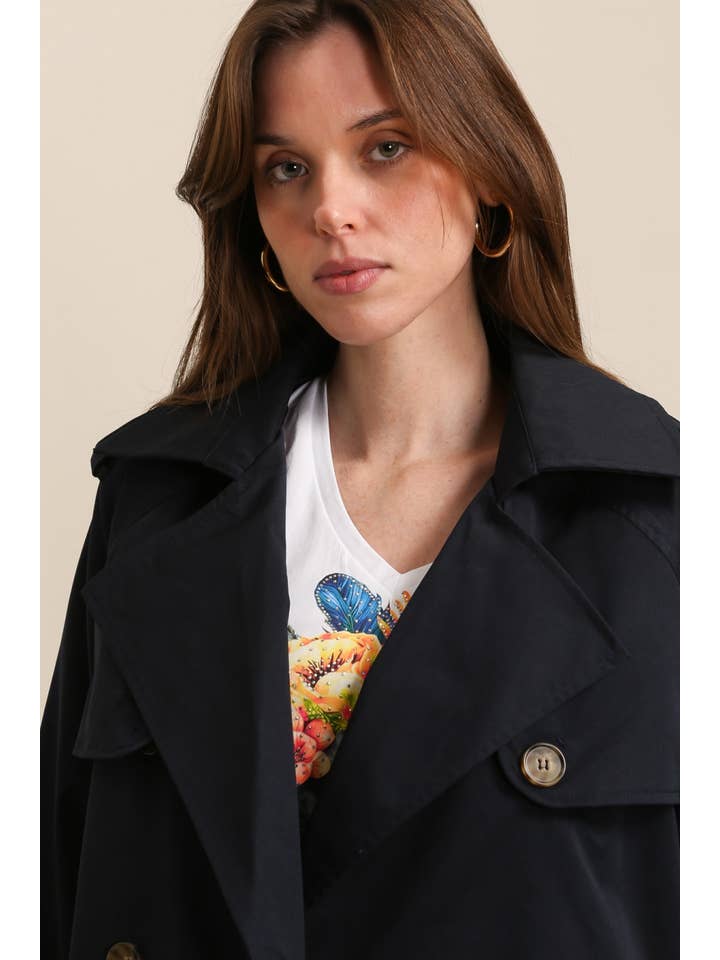 Attrait Paris - Wholesale Trench Coat - Women's - Long double-breasted trench coat18