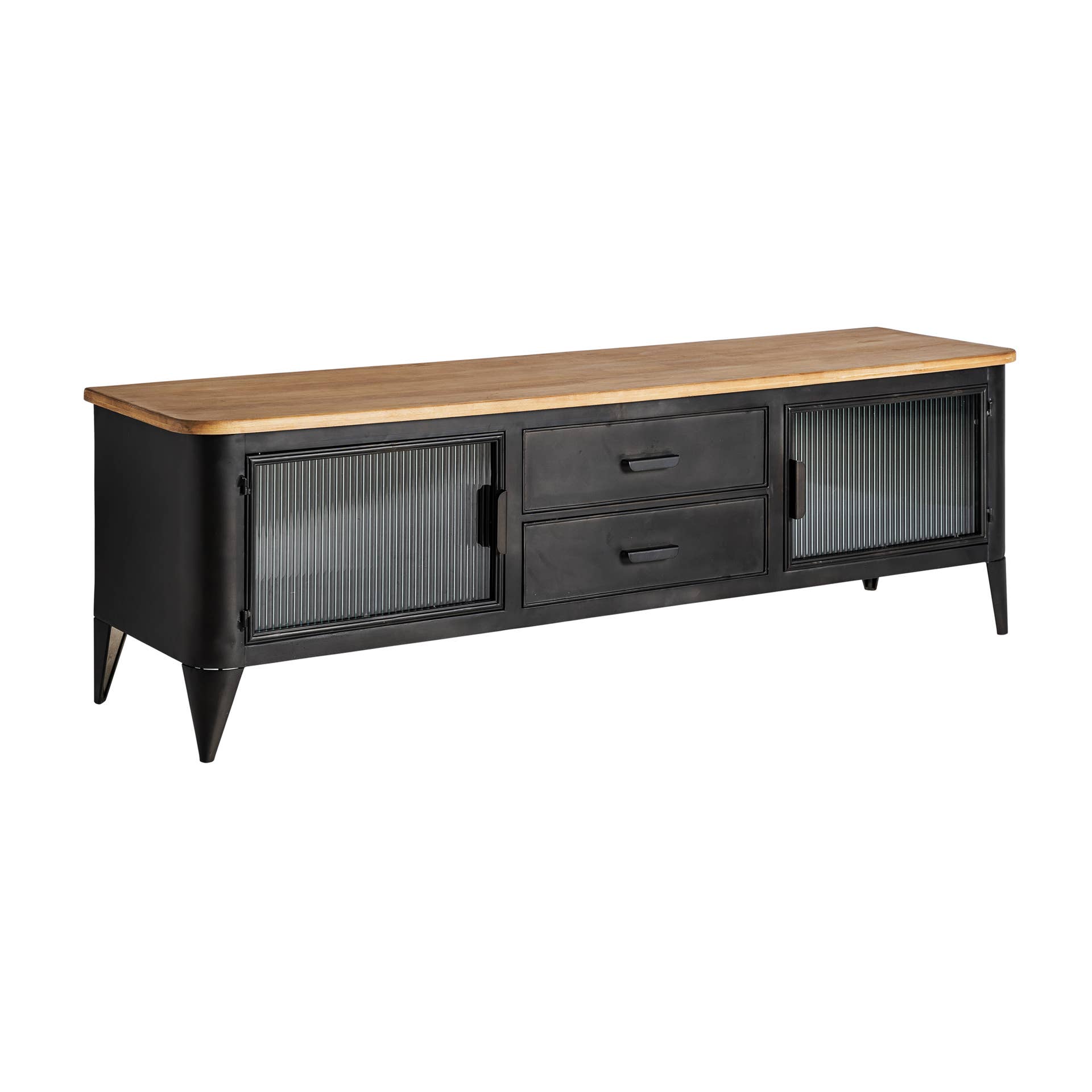 Kodu - Wholesale Console Table - Black iron TV stand measuring 165x45x52cm1