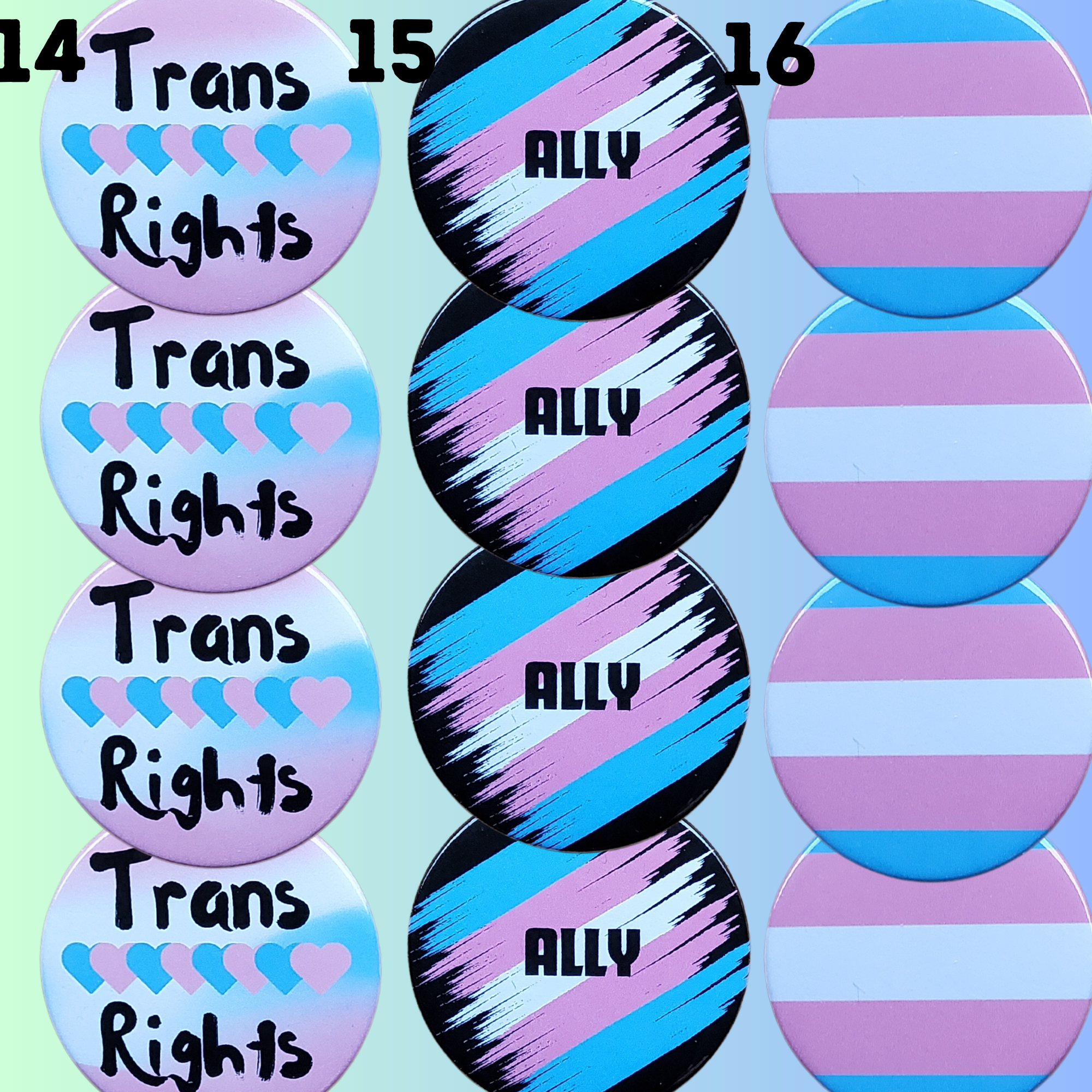 sent with Pride - Wholesale Lapel Pin/Button - Trans Badges Pride Transgender Pride Pin Badges6