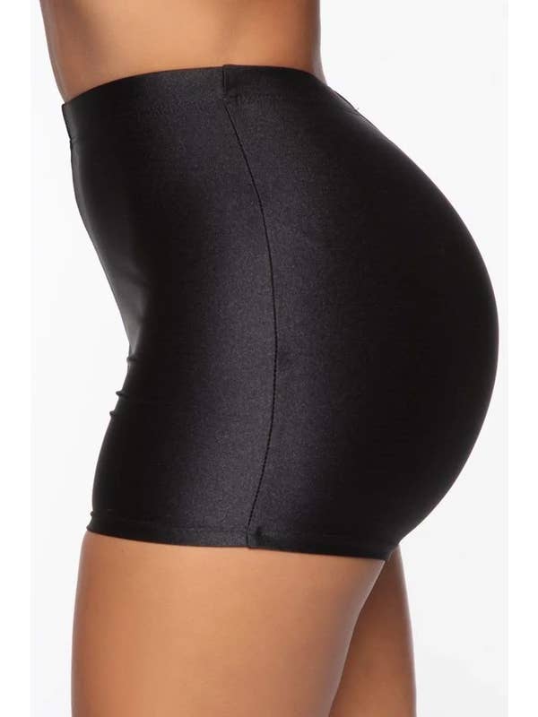 5besties inc - Wholesale Shorts - Women's - Highwaisted Nylon Micro Shorts2