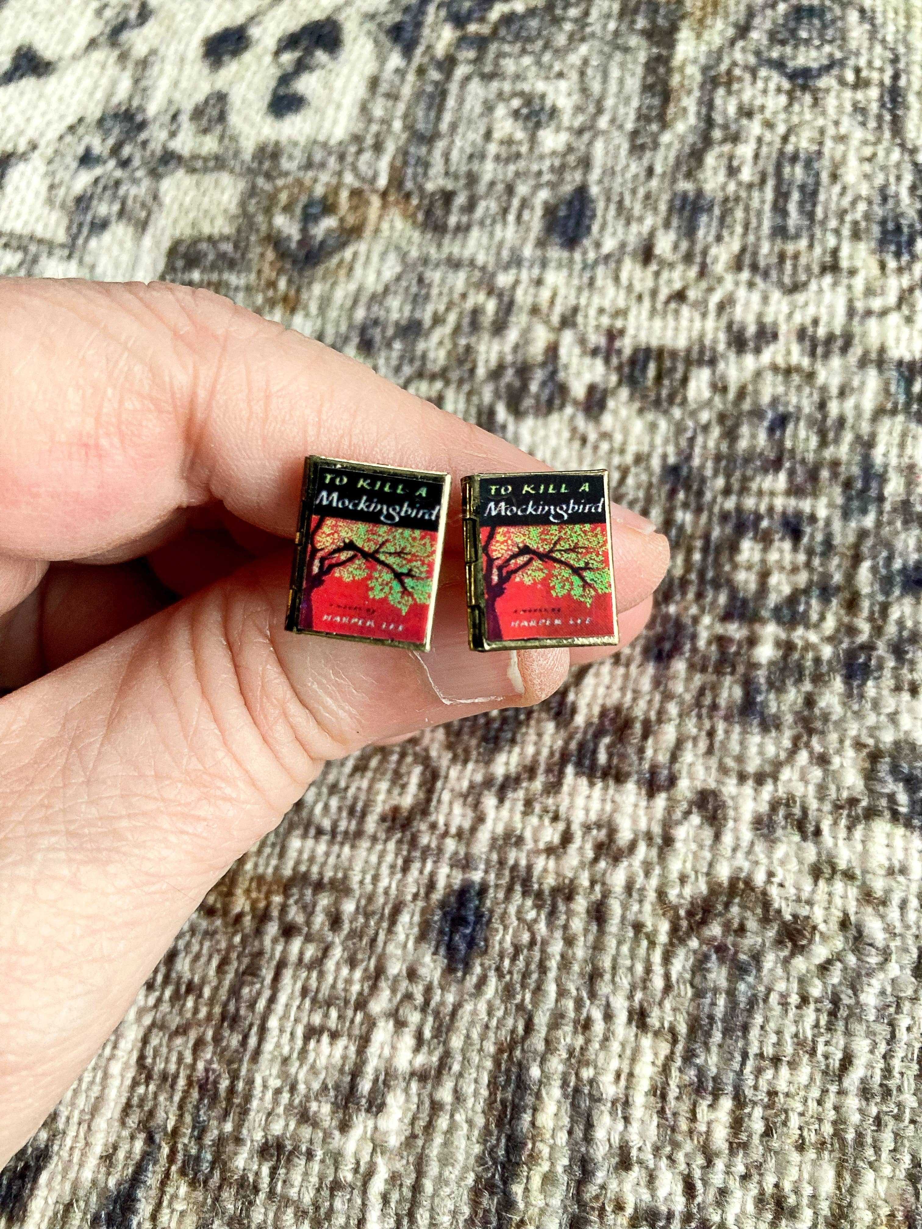 Marshall and Rose - Wholesale Knopjes/oorstekers - Oorbellen Boek Medaillon Spaar de Spotvogel4