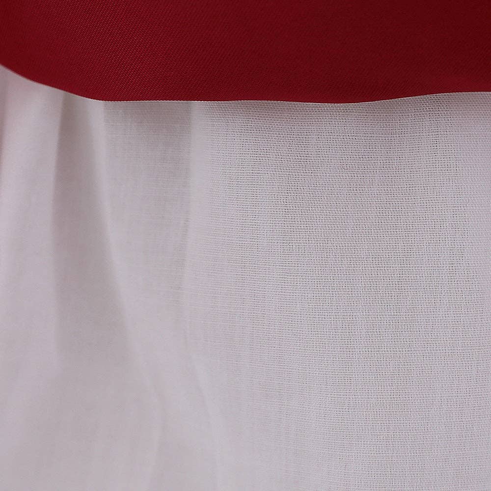 MyKids-USA® - Wholesale Dress - Baby - Baby Girl Bow Patched Design Long Sleeves Full Moon Christening Mesh Formal Dress3