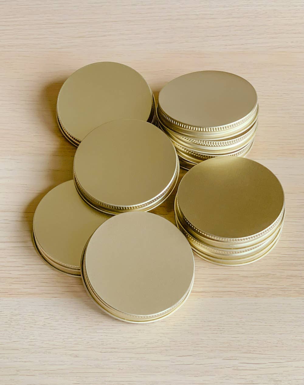 Mixie Market - Wholesale Jar - Gold 8 oz. Mixie Lids | 12 pk1