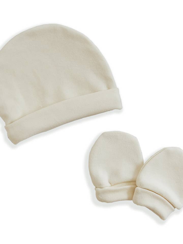 Pack Bonnet+Gant 0-3 mois Beige pour la vente par gloop!