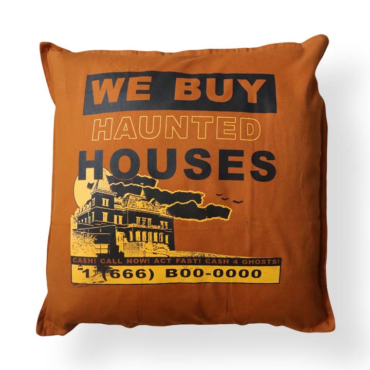 Taie d'oreiller de maisons hantées pour la vente par Hungry Ghost Press