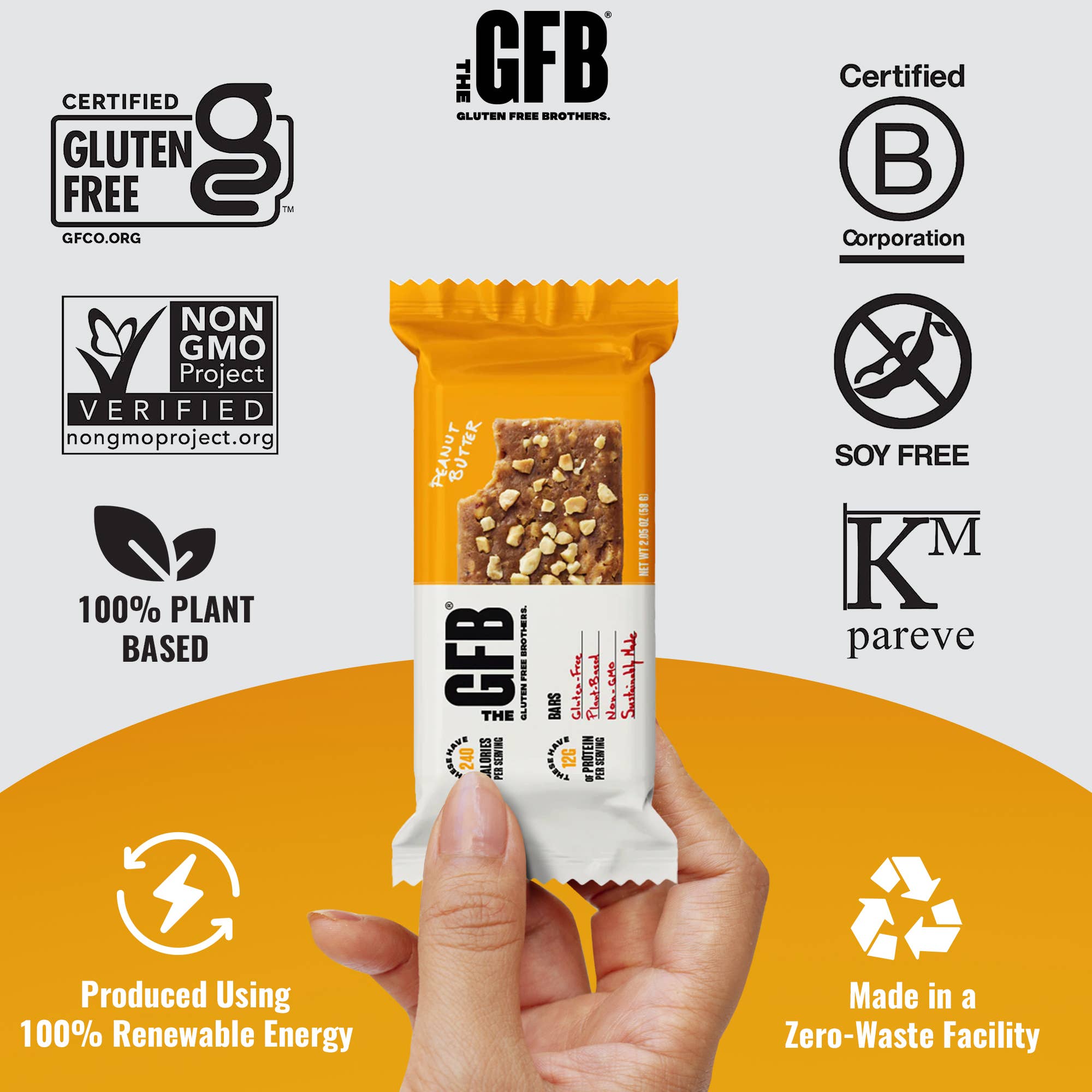 The GFB – wholesale Snack bar – Peanut Butter Protein Nutrition Snack Bar1