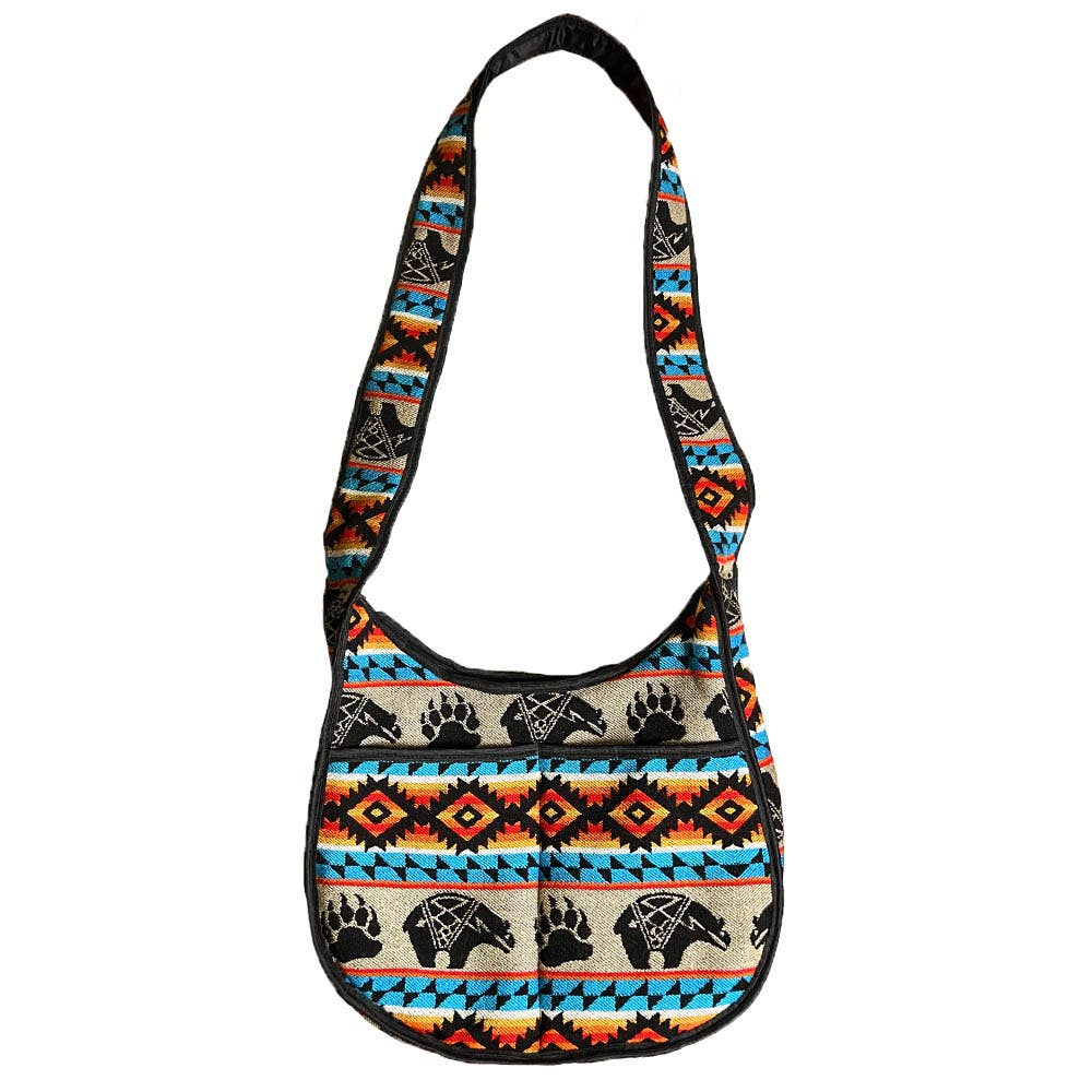 Pichincha - Wholesale Crossbody Bag - Women's - Tribal Striped Ecuadorian Moon Shaped Purse Messenger Bag3