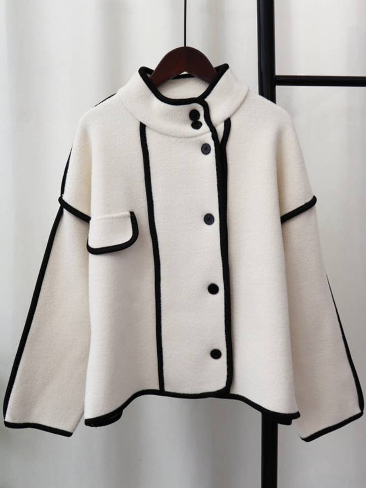 safistyle - Wholesale Jacket - Women's - Button-Up Cape-Style Jacket
