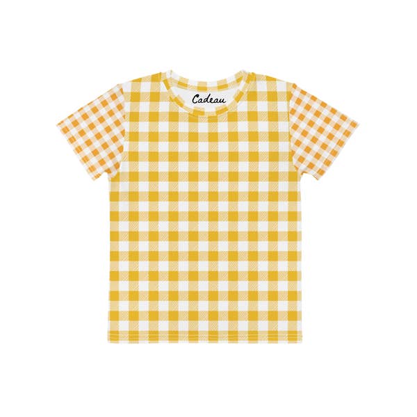Gingham Tee for wholesale by Cadeau