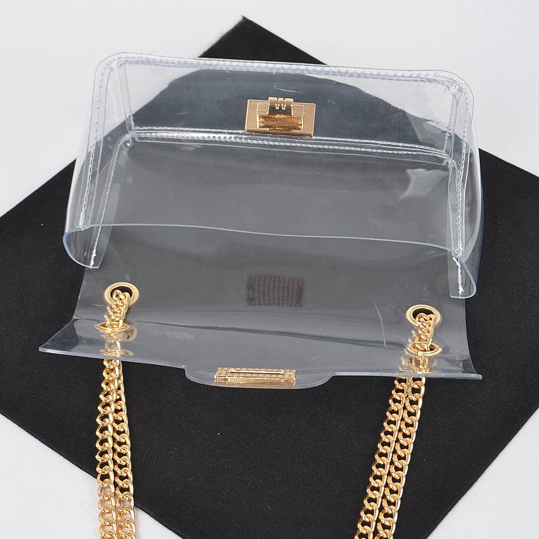 3AM BY H&D ACCESSORIES - Wholesale Crossbody Bag - Women's - Transparent Crossbody Bag W/Rhinestone Clutch8