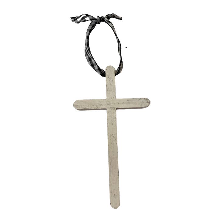 Joshua Jar – Großhandel Verzierung – Christbaumschmuck Friedenskreuz, rustikal2