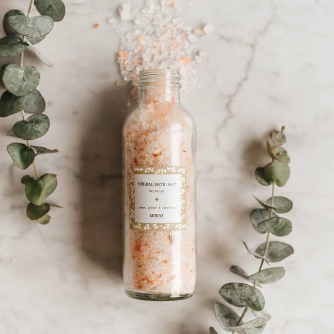 Mirins - Wholesale Bath Salts - Herbal Bath Salt - Recharge - Lemon, Ginger & Lemongrass