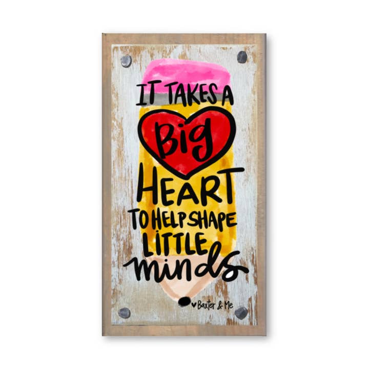 Shape Little Minds Driftwood Happy Block for wholesale by Baxter & Me